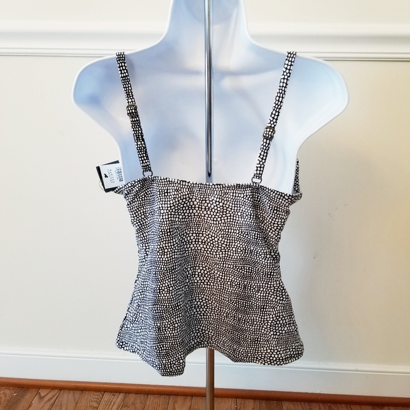 Island Escape Push-Up Underwire Tankini Top 6 - Picture 3 of 7